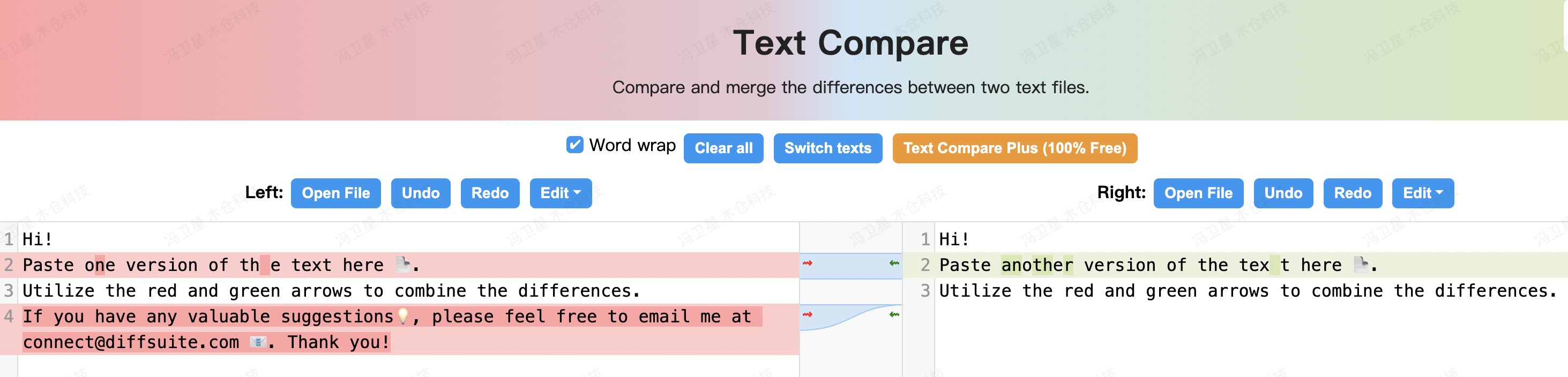 Text Compare preview