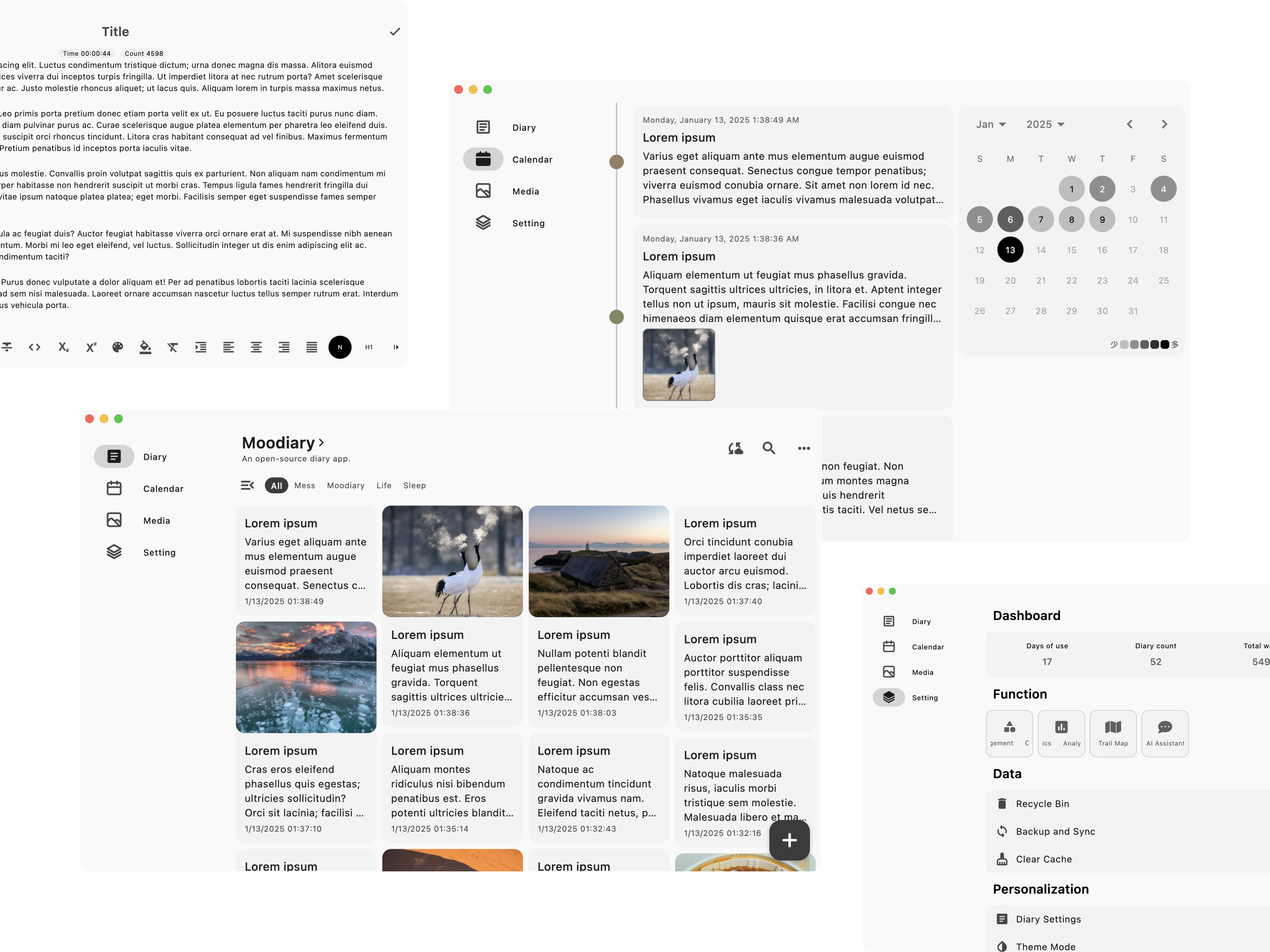Moodiary preview